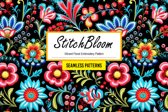 StitchBloom - Floral Embroidery Pattern